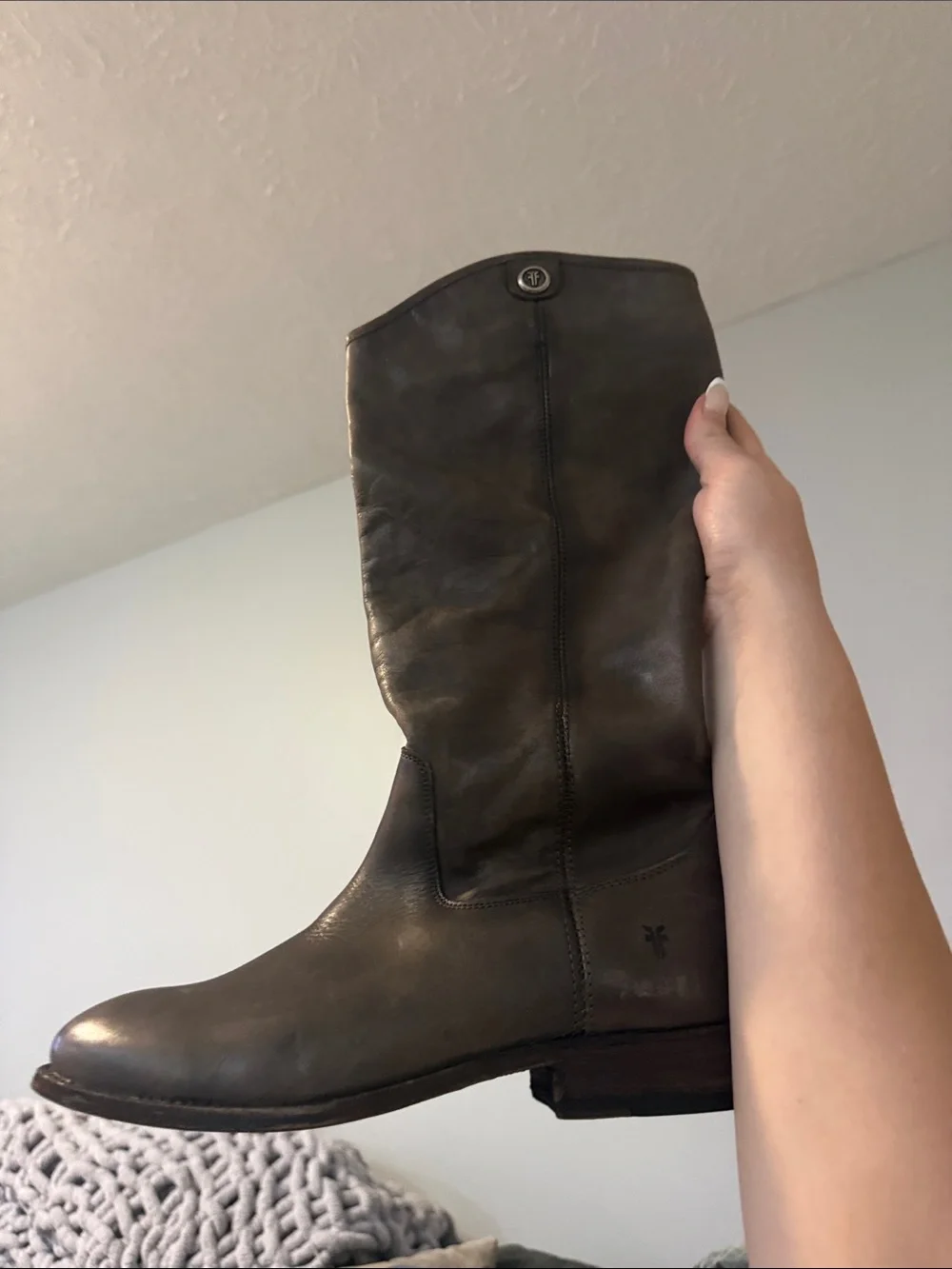 Jessica Frye Brown Leather Riding Boots